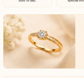 Elegant Saaheli ring
